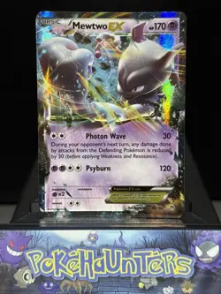 Pokemon Card Mewtwo EX 61/162 XY BREAKthrough Half Art Ultra Rare Played - Image 1