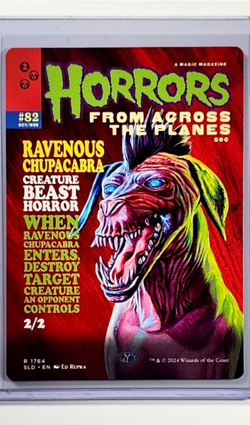 MTG Magic The Gathering Secret Lair Poster Borderless #1764 Ravenous Chupacabra - Image 1