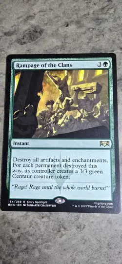Rampage of the Clans Ravnica Allegiance Regular Instant Rare MTG NM - Image 1