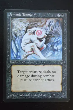 Magic The Gathering MTG DEMONIC TORMENT Legends LP Lightly Played - Image 1