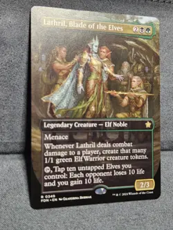 Lathril, Blade of the Elves (Borderless) - Foundations (FDN) - 349 - MTG - NM - Image 2