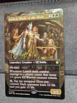 Lathril, Blade of the Elves (Borderless) - Foundations (FDN) - 349 - MTG - NM - Image 3