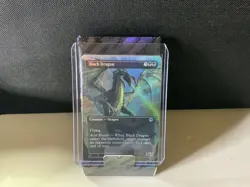 MTG FOIL Black Dragon (Borderless) - Adventures in the Forgotten Realms - Varian - Image 1