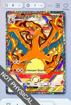 Pokemon TCG POCKET - Charizard Full Art 2⭐, Deluxe EX, English - Image 1
