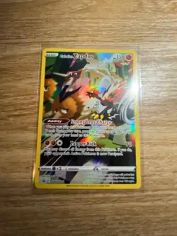 Pokemon Galarian Zapdos TCG SWSH283 Crown Zenith Black Star Promo NM - Image 1
