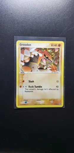 POKEMON EX EMERALD GROUDON HOLO SWIRL RARE 5/106 NM!! - Image 3