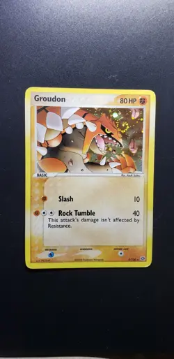 POKEMON EX EMERALD GROUDON HOLO SWIRL RARE 5/106 NM!! - Image 5