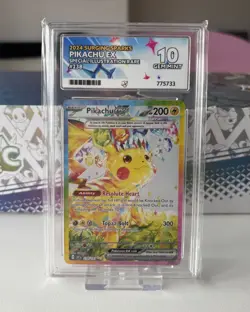 ⭐ Pikachu EX 238/191 Surging Sparks SIR ACE 10 Gem Mint Perfect Subs! Pokemon - Image 1