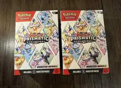Pokemon TCG Prismatic Evolution Booster Bundle Lot of 2 Scarlet Violet Sealed - Image 1