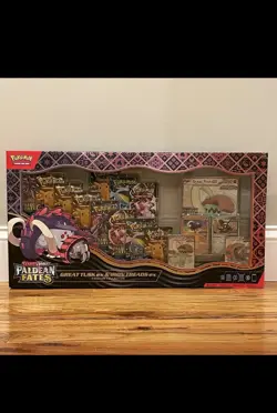 Pokemon Paldean Fates Great Tusk ex Iron Threads Ex Premium Collection SEALED - Image 1