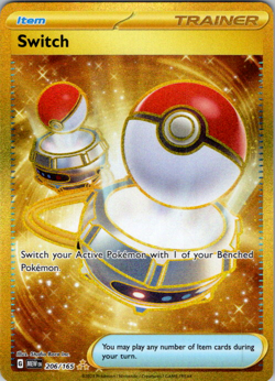 Pokemon TCG - Switch - 206/165 - Scarlet & Violet: 151 - NM Hyper Rare - Image 1