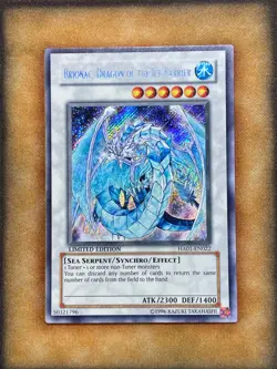 Yugioh Brionac, Dragon of the Ice Barrier HA01-EN022 Secret Rare Limited Ed NM - Image 1