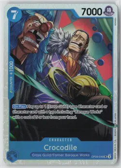 One Piece TCG Crocodile SR OP09-046 Emperors in the New World English - Image 1