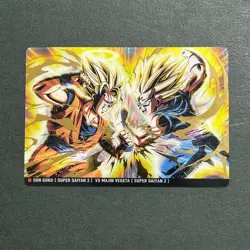 S3672 Majin Vegeta vs Son Goku SR Japanese Dragon Ball Itajaga Card - Image 1