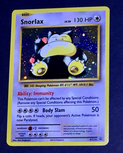 Pokemon SNORLAX Black Star Promo XY EVOLUTIONS Set HOLO Bleed Error Card XY179 - Image 1