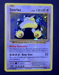 Pokemon SNORLAX Black Star Promo XY EVOLUTIONS Set HOLO Bleed Error Card XY179 - Image 3