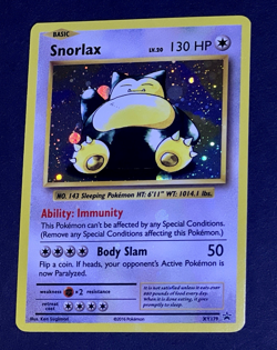 Pokemon SNORLAX Black Star Promo XY EVOLUTIONS Set HOLO Bleed Error Card XY179 - Image 4