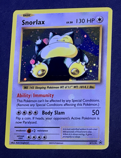 Pokemon SNORLAX Black Star Promo XY EVOLUTIONS Set HOLO Bleed Error Card XY179 - Image 5