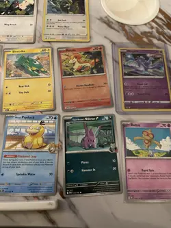 Mixed Lot of 14 Basic Pokemon Trading Cards Nintendo Creatures GAME FREAK - Image 1