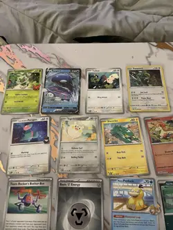 Mixed Lot of 14 Basic Pokemon Trading Cards Nintendo Creatures GAME FREAK - Image 3