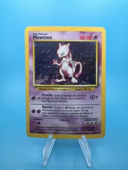 Pokemon TCG Mewtwo Base Set Holo Rare Card 10/102 Basic Pokemon - Image 1