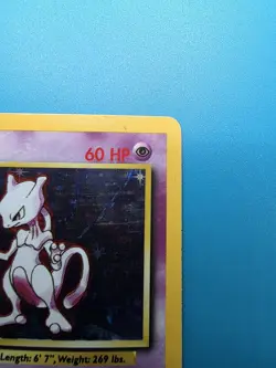 Pokemon TCG Mewtwo Base Set Holo Rare Card 10/102 Basic Pokemon - Image 3
