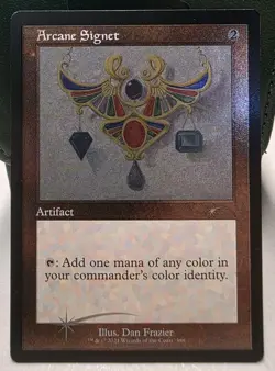 Magic MTG - Arcane Signet (589) (Foil Etched) - Dan Frazier Secret Lair Drop - Image 1