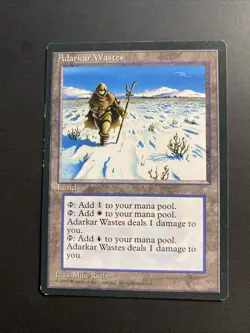 MTG Magic The Gathering - Adarkar Wastes - Ice Age - Very Light Play/LP - Image 1