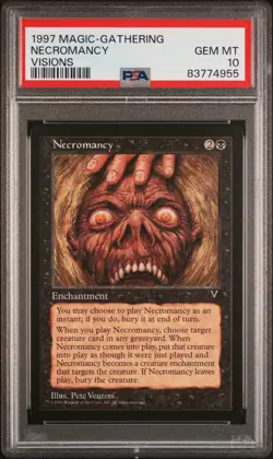Necromancy - Visions - MTG - GEM MINT - PSA 10. POP 1 !! More MTG in Store. - Image 1