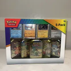 Pokemon TCG Paldea Friends Mini Tin 5-Pack Sealed - Image 1
