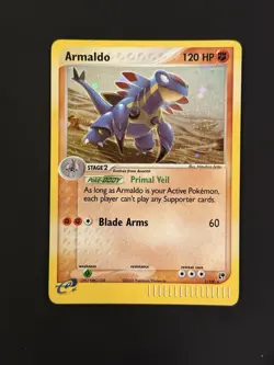 Armaldo 1/100 EX Sandstorm Pokemon Holo Rare - Moderately Played (MP) - Image 1