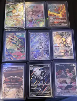 Lot Of Pokemon Illustration Rates, Full Arts, Prismatic Eevee ETB Sealed Promo - Image 1