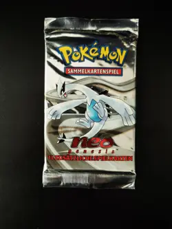 Pokemon Neo Genesis Boosterpack Unlimitiert Lugia Artwork Deutsch 20,85g - Image 1