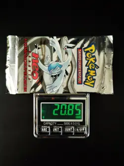 Pokemon Neo Genesis Boosterpack Unlimitiert Lugia Artwork Deutsch 20,85g - Image 2