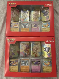 Pokemon 151 Sam’s Club Mini Tins Collection Box - Set of 2 (8 Tins) SEALED - Image 1