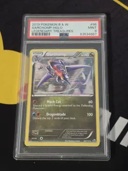 2013 POKEMON B&W LEGEND TREASURES #96 GARCHOMP-HOLO PSA 9 C16 - Image 1
