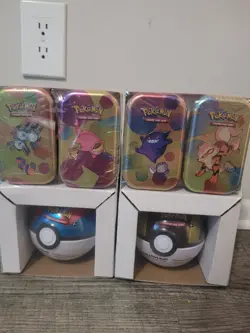 [2] Pokemon TCG: 151 Mini Tins (2) + 1 Poke Ball - 3 Pack Sam’s Club Exclusive - Image 1