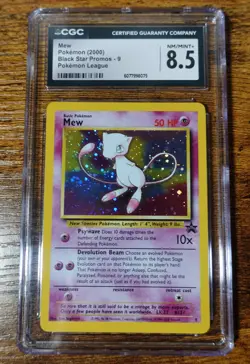 Mew Black Star Promo 9 Holo CGC 8.5 Pokemon Card Graded - Image 1