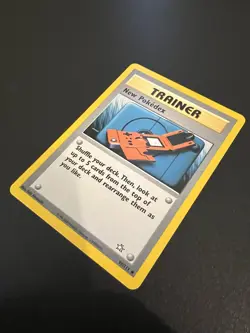 New Pokedex 95/111 Neo Genesis Unlimited 2000 Pokemon Card Uncommon LP - Image 3