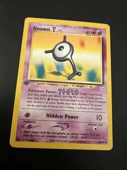 Unown Y 40/64 Neo Revelation 1st Edition 2001 Pokemon Card Uncommon NM - Image 1