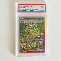 Pokemon Card Leafeon EX 144/131 Set Evoluzioni Prismatiche ITA Italiano PSA 9 - Image 1
