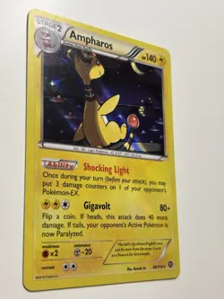 Ampharos 40/114 XY Steam Siege Holo Rare Pokemon Card Near Mint - Image 2