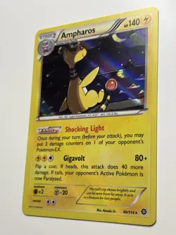 Ampharos 40/114 XY Steam Siege Holo Rare Pokemon Card Near Mint - Image 3