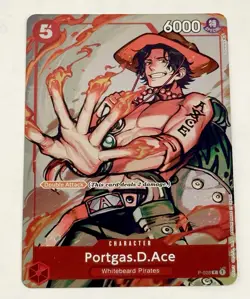 2023 One Piece Portgas.D.Ace Event Pack Vol. 1 Promotion Cards P-028 English - Image 1