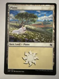 Plains (045) - Jumpstart (JMP) Dog Plains Magic the Gathering MTG NM - Image 1
