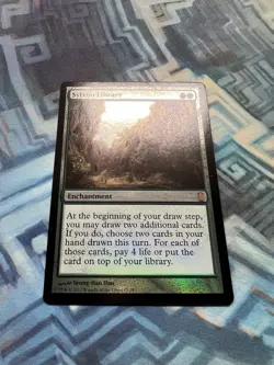 MTG Foil Sylvan Library EX/LP Commander's Arsenal - Image 2