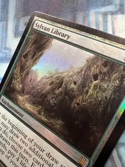 MTG Foil Sylvan Library EX/LP Commander's Arsenal - Image 5