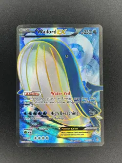 Wailord EX 147/160 Primal Clash XY Full Art Ultra Rare Pokemon 2015 LP/NM - Image 1