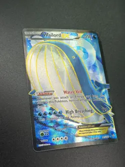 Wailord EX 147/160 Primal Clash XY Full Art Ultra Rare Pokemon 2015 LP/NM - Image 3