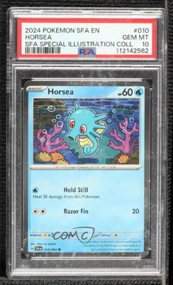 Cosmos Holo - Horsea Pokemon Scarlet & Violet: Shrouded Fable SFA PSA 10 GEM MT - Image 1